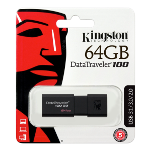 Kingston 64GB 100 G3 USB 3.0 Data Traveler